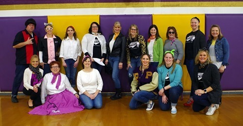 Pecatonica Community Middle School Staff Car Parade