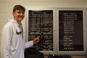 Middle School Boys 22 Year Shotput Record Broken!