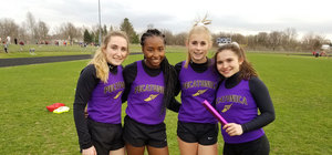 Middle School Girls 4x100 Relay Team Breaks Record!