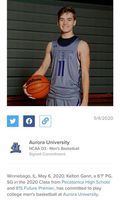 Kelton Gann Signs Letter of Intent to Play Basketball at Aurora University