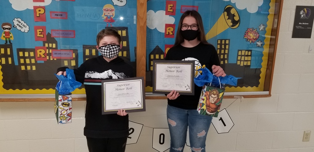 PCMS 3rd Quarter Superior Honor Roll