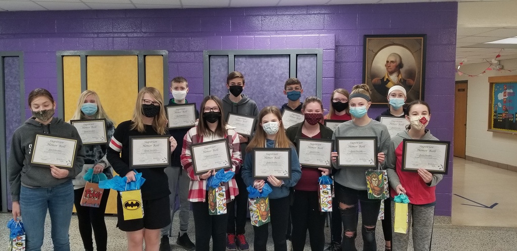 PCMS 3rd Quarter Superior Honor Roll